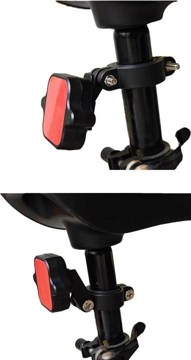 Actual product image Mili LiTag bicycle rear light with tag