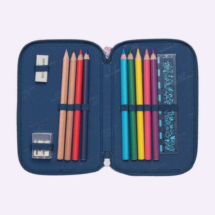 Produktbild Beckmann Schüleretui Triple Pets blue