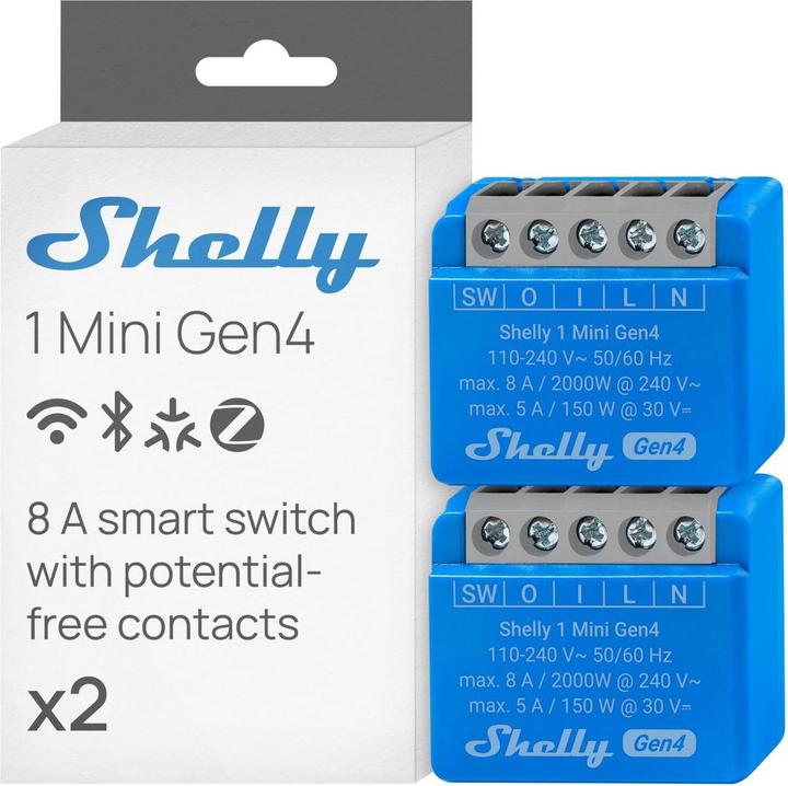 Actual product image Shelly 1 Mini Gen4 (Switch actuator)