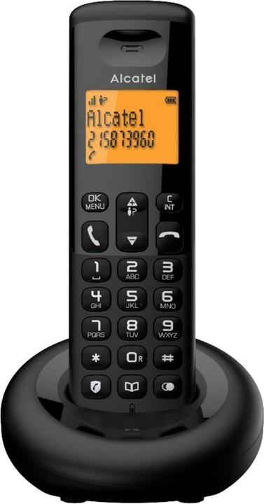 Produktbild Alcatel E160 Schwarzes schnurloses DECT-Telefon mit
