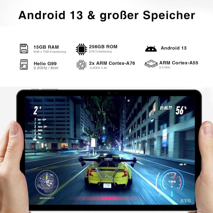 Produktbild Doogee T30 Pro (Tablette 4G - 11", 256 Go, 8 Go RAM) Gris (4G, 11", 256 GB, Grau)