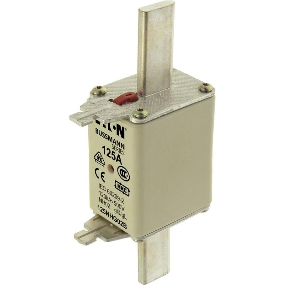 Eaton, Sicherung, 125NHG02B NH-Sicherung mit mechanischer Sicherungsanzeige Sicherungsgrösse = D02 125A 500V 3St (NH-DIN...