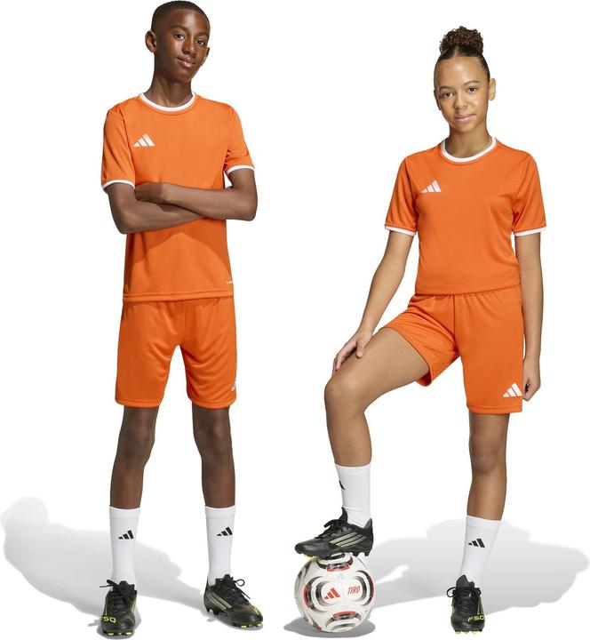 Immagine prodotto Adidas orangefarbene Shorts für Kinder (Entrada) (140)