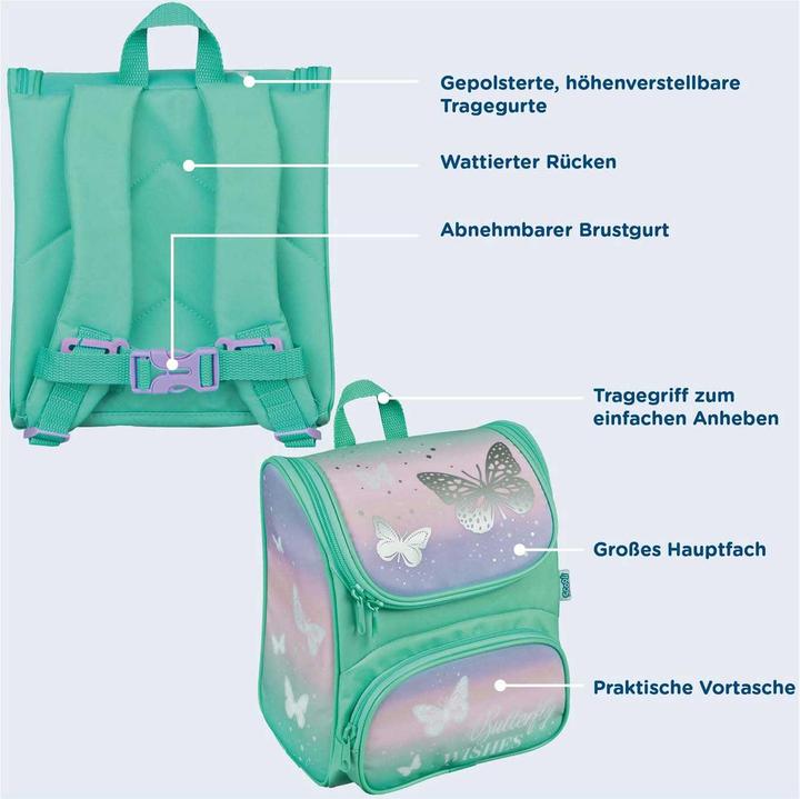 Immagine prodotto Undercover Rucksack Grün - Butterfly Wishes