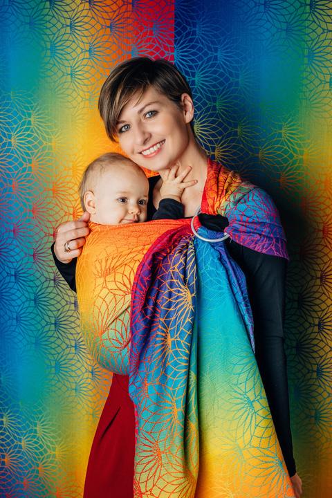 Lennylamb Ring Sling - Rainbow Lotus (1.80 m)