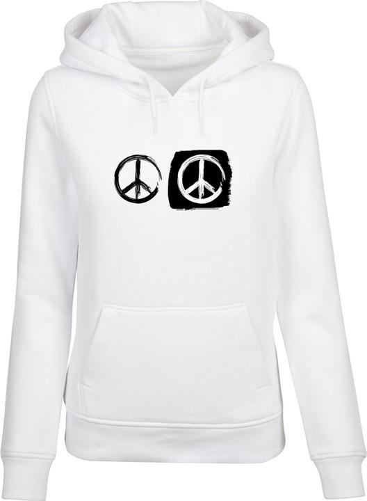 Produktbild Merchcode Ladies Peace - Double Peace White Hoody - 161547 (S)