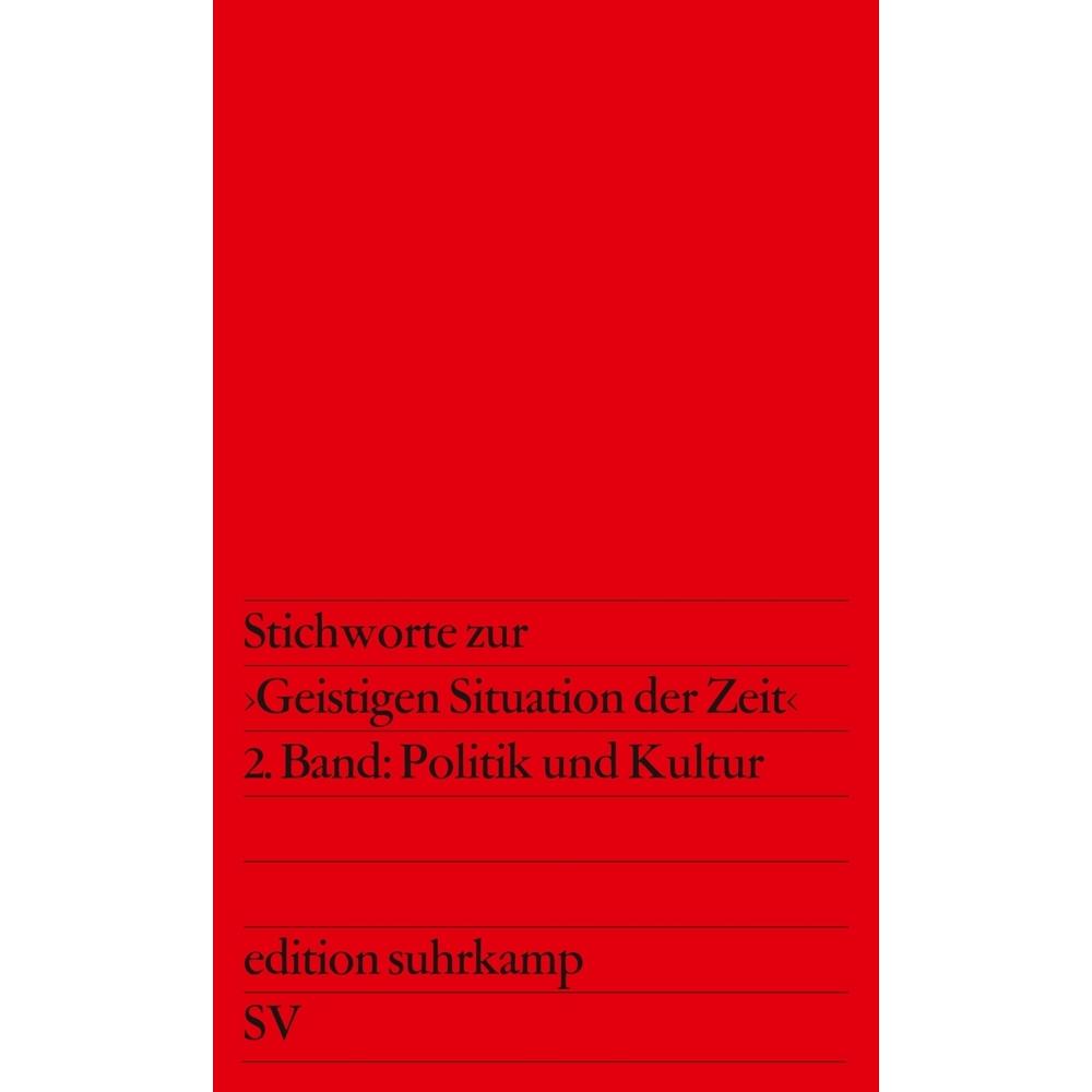 Stichworte zur 'Geistigen Situation der Zeit', in 2 Bdn., Fachbücher