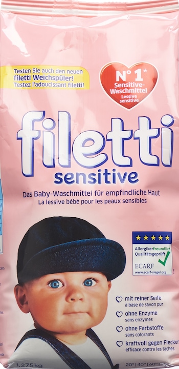 Produktbild Filetti Sensitive (20 Waschgänge, Pulver)