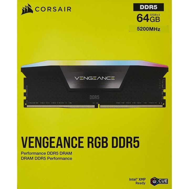 Produktbild Corsair Vengeance (2 x 32GB, 5200 MHz, DDR5-RAM, DIMM)