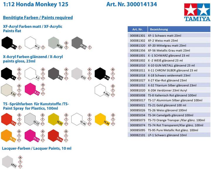 Image du produit Tamiya Honda Monkey 125