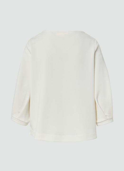 Produktbild s.Oliver Sweatshirt Weiches Sweatshirt aus Scuba mit Wasserfall-Ausschnitt (36)