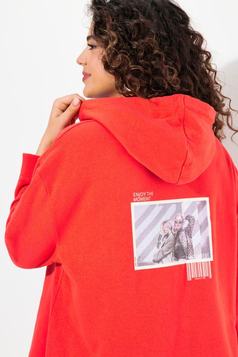 Produktbild Ulla Popken Hoodie, Schriftmotiv, Oversized, Kapuze, Langarm (50, 52)