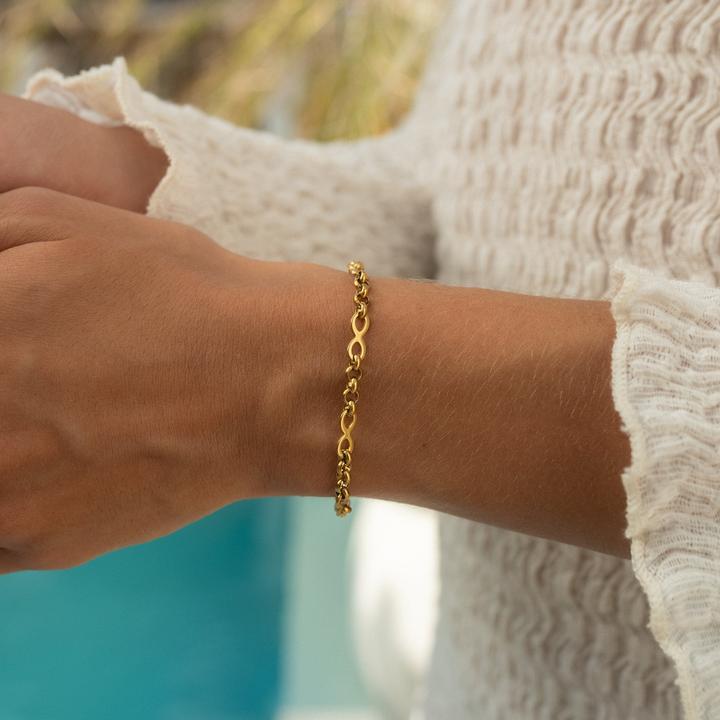 Immagine prodotto Made by Nami Infinity Armband (19 cm, Acciaio inossidabile)