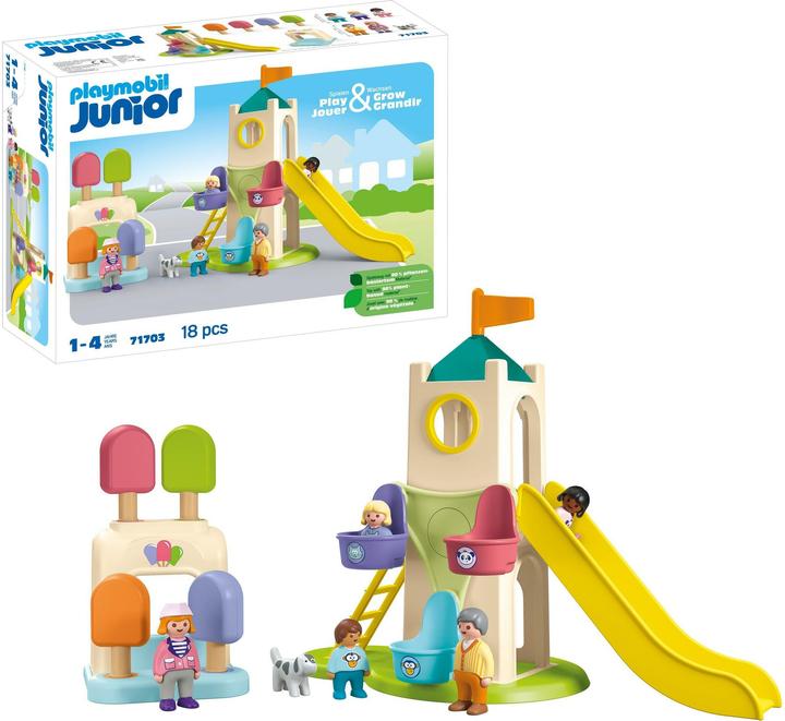 Actual product image Playmobil 1.2.3: Adventure tower with ice cream stand