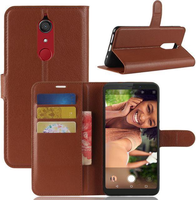 Actual product image MU Classic Leather cover with litchite texture (Wiko View XL)