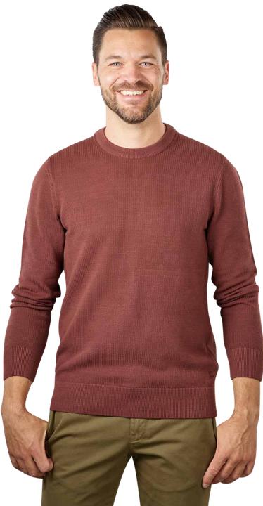 Produktbild Marc O'Polo Crew Neck Pullover Rib Structure Crimson Brown (XXL)