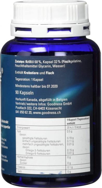 Actual product image Krillcare Krill Oil 500 mg NKO90 (90 Piece, Capsules, 90 g)