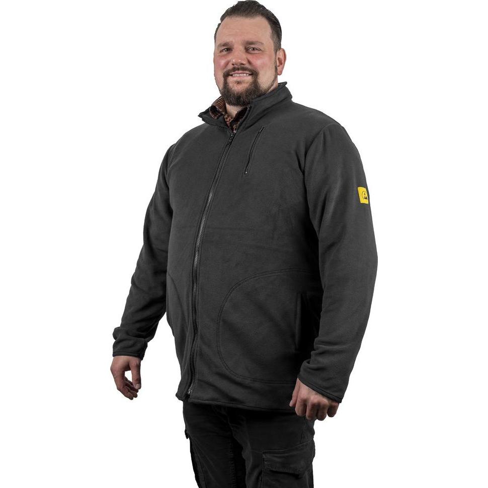Wetec, Arbeitsjacke, ESD-Fleecejacke, 3XL, schwarz (3XL)