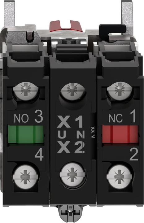 Actual product image Schneider Electric Ill Selector switch 3P Red 1NO/1NC 24V
