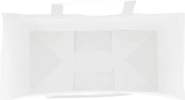 Produktbild VidaXL Kraftpapiertüten 250 Stk. mit Henkel Weiss 45x17x48 cm Papiertüte (Geschenktüte, 250 x)
