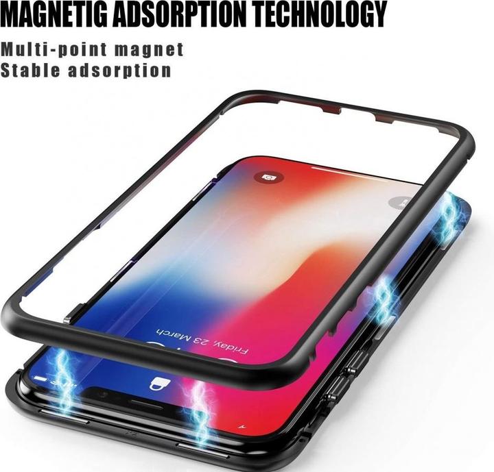 Actual product image G-Case Apple iPhone XS Max Aluminium Magnetic Glass Back Cover Case (Apple iPhone XS Max)