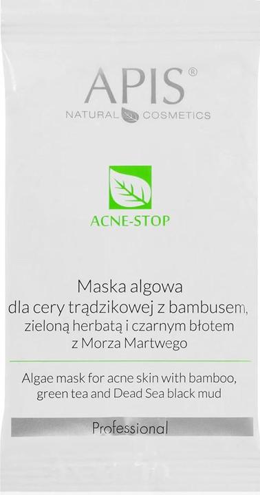 Actual product image Apis Natural Cosmetics Apis Acne-Stop Algae Mask Algae Mask For Acne Skin With Bamboo And Green Tea 20G (20 g)