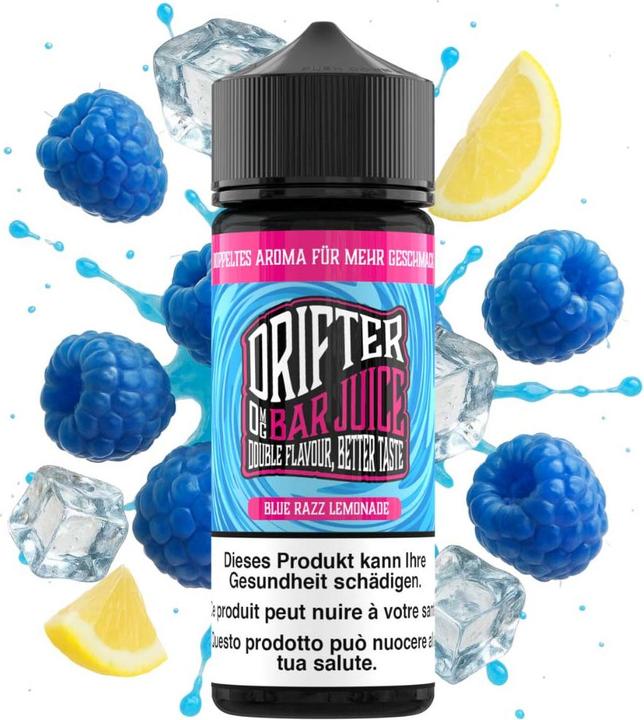 Drifter Bar Juice - Blue Razz Lemonade Ice 120ml - Shortfill (Bilberry, Lemon, Mint)