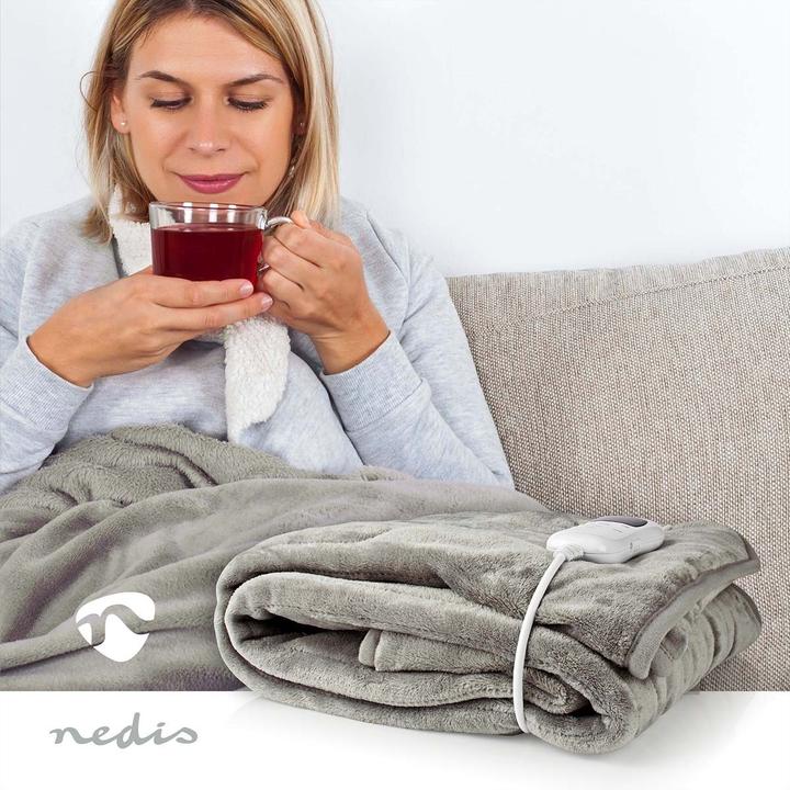 Immagine prodotto Nedis Copripiumino elettrico 1 persona 180 x 130 cm 9 impostazioni di calore lavabile overheatun (180 x 130 cm)