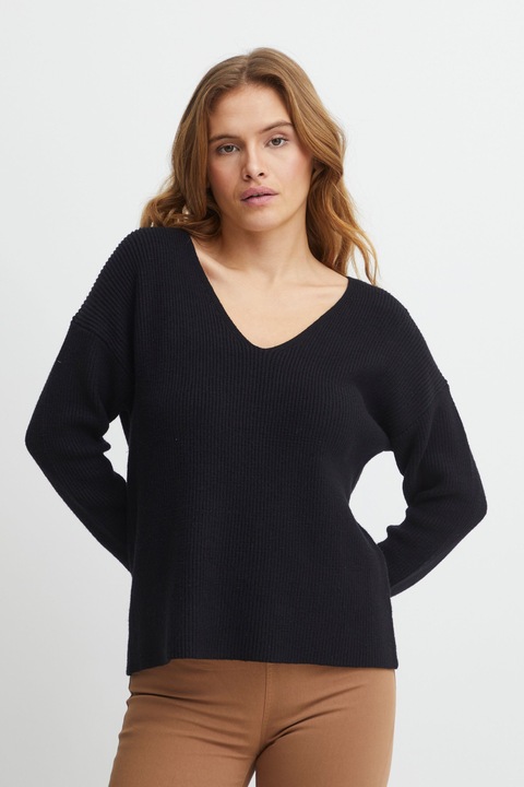 Actual product image B.young BYMILO VNECK JUMPER - 20812787 (S)