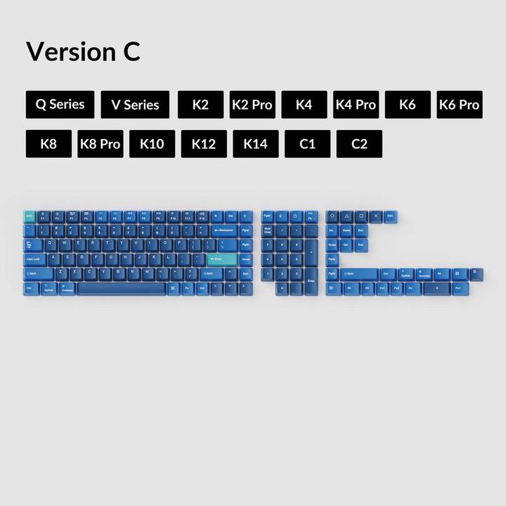 Actual product image Keychron Key DouShot PBT Ocean Full OEM US T2