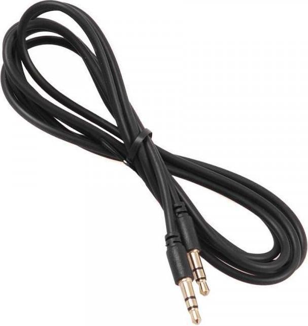 Actual product image Maclean Cable audio Jack 3"1/2 M/M 1,5m (Noir) (1.50 m, AUX cable)