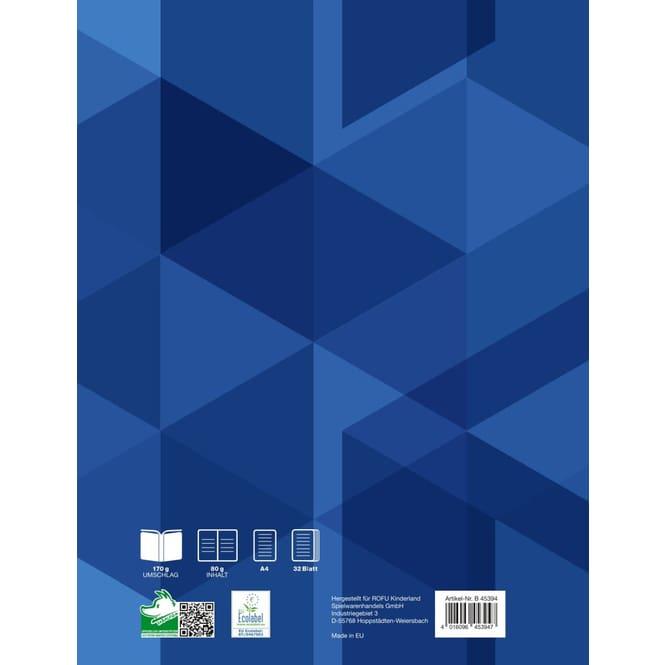Thumbnail - MICA College, Heft + Block, Doppelheft - DIN A4 - Lineatur 25 - liniert mit Rand - 32 Blatt (A4)