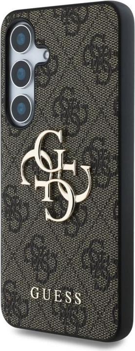 Actual product image Guess PU 4G Metal Logo Case für Samsung Galaxy S25 - brown (Samsung Galaxy S25)