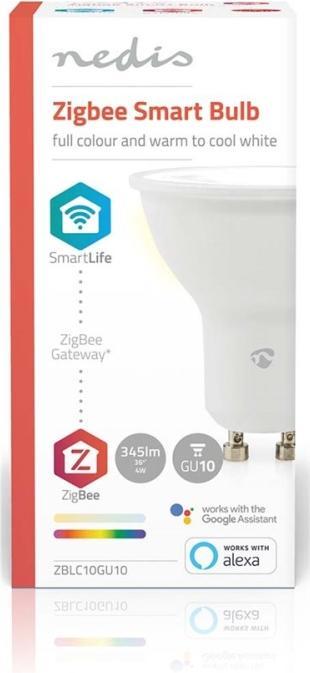 Produktbild Nedis SmartLife Vollfärbige LED-Lampe | Zigbee 3.0 | GU10 | 345 lm | 4.7 W | RGB / Warm bis kühlen w (GU10, 345 lm, 1x)