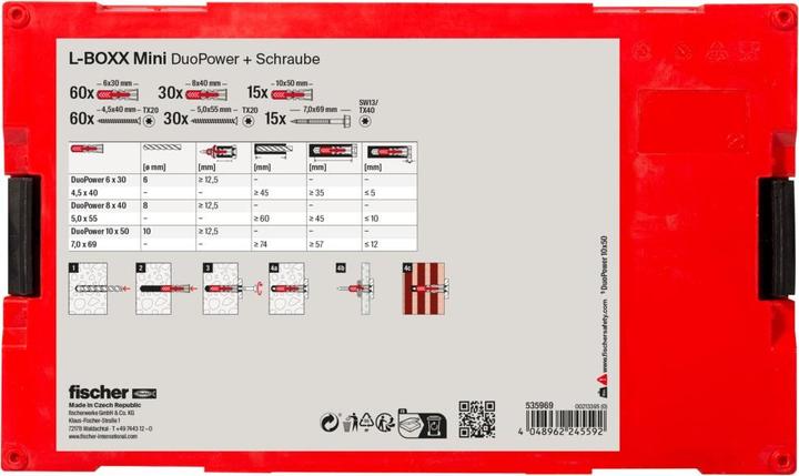 Produktbild Fischer L-Boxx mini DuoPower + S (210 Stk.)