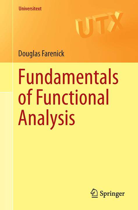 Produktbild Fundamentals of Functional Analysis (Englisch, Douglas Farenick, 2016)