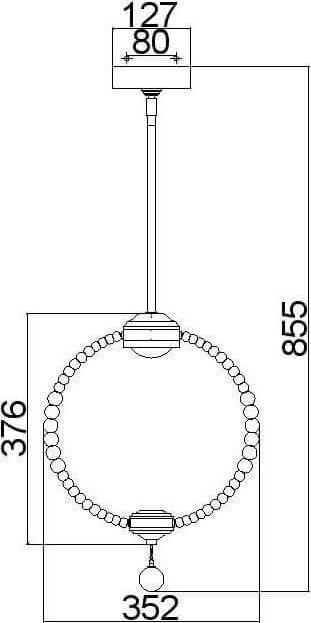 Image du produit Elstead Lighting Oberlin LED Lampe à suspendre Nickel satiné (800 lm)