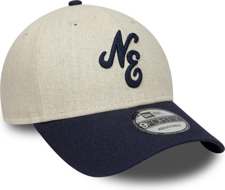 Produktbild New Era 9Forty Strapback Cap - Leinen Brand Script Beige