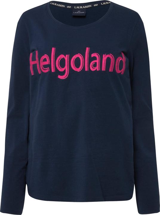 Immagine prodotto Laurasøn Langarm-Shirt, gestickter Schriftzug, Rundhals (M)