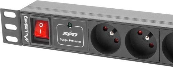 Image du produit Lanberg PDU-07E-0200-IEC-BK Câble d'extension 7 sorties CA Indoor