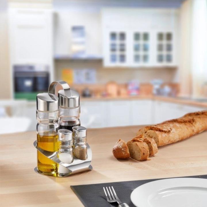 Immagine prodotto Westmark Set di 4 ampolle Sale. Pepe. Aceto e olio "Vienna