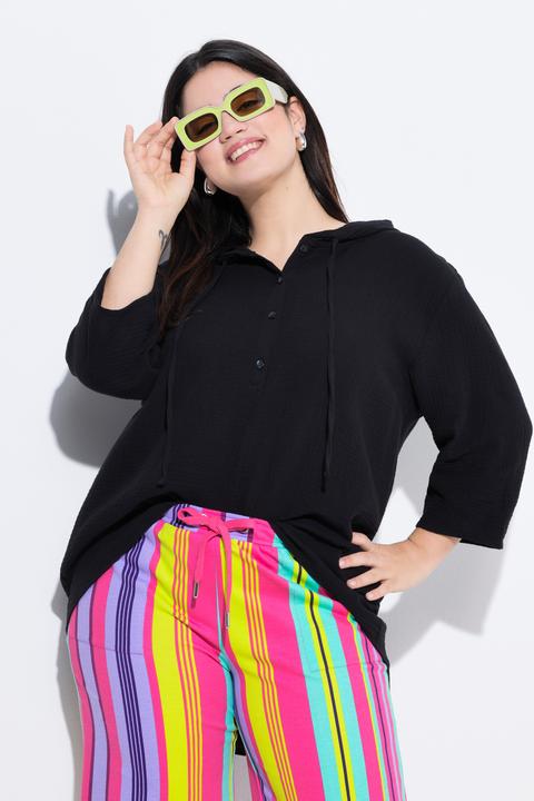 Produktbild Angel of Style Bluse, A-Linie, Musselin, Kapuze (48)
