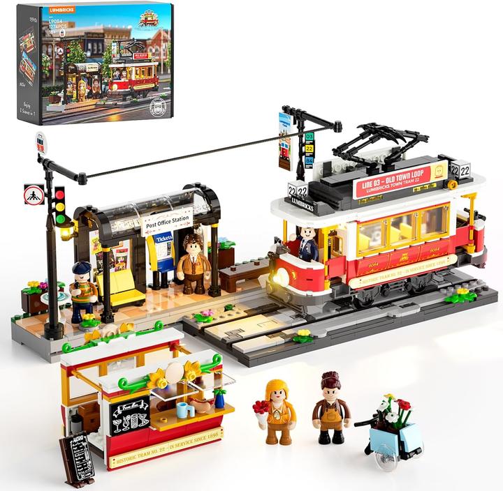 Image du produit Lumibricks Historische Strassenbahn mit Station