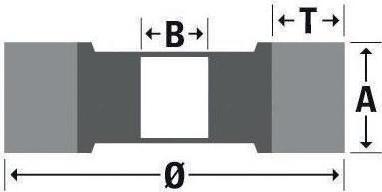 Actual product image Osborn Schleiflamellenwalze Superior 240 mit 4 Keilnuten Ø100xB100mm (240)