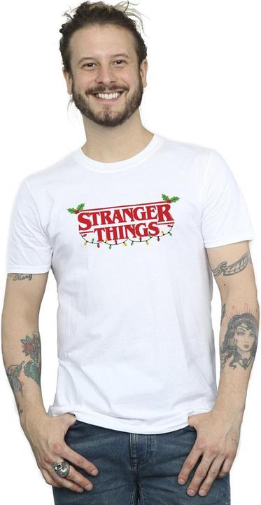 Immagine prodotto Netflix Stranger Things Christmas Lights Maglietta Uomo (4XL)