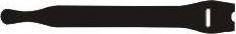 Image du produit Fastech ETK-1-2 Strap, noir, 13x200mm (Serre-câbles velcro, 200 mm, 10 pcs)
