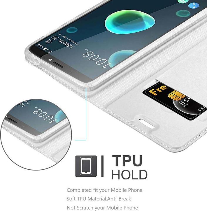 Actual product image Cadorabo Book Classy Style Cover (HTC Desire 12+)