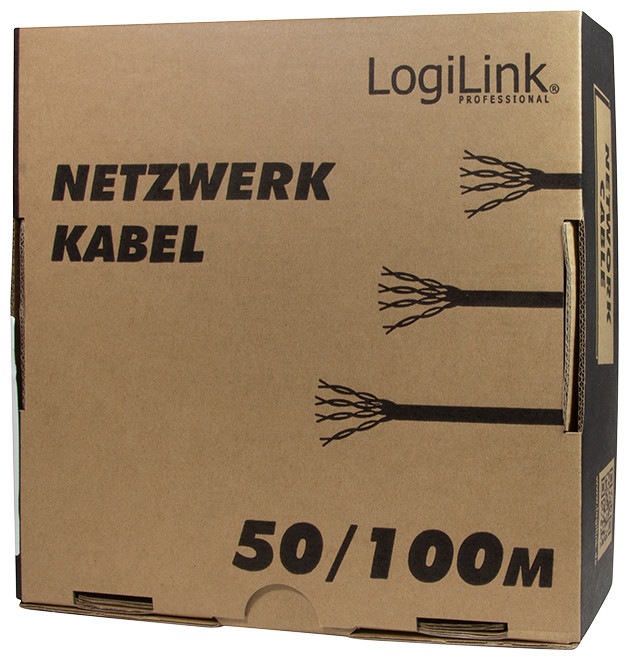 Produktbild LogiLink Netzwerkkabel (S/FTP, CAT6, 100 m)