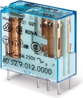 Actual product image Finder Print relay 12 V/DC 8 A 2 changeover contacts 40.52.9.012.0000 1 pc.