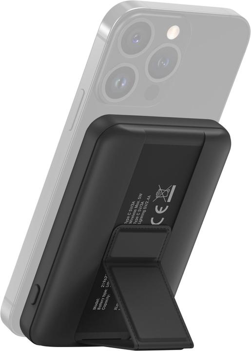 Image du produit Xlayer MagFix Pro 2in1 Powerbank avec support 5000 mAh (5000 mAh, 18.50 Wh)